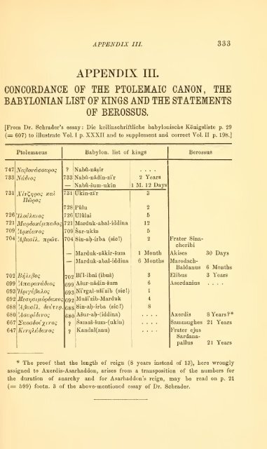 The cuneiform inscriptions and the Old Testament - The Search For ...