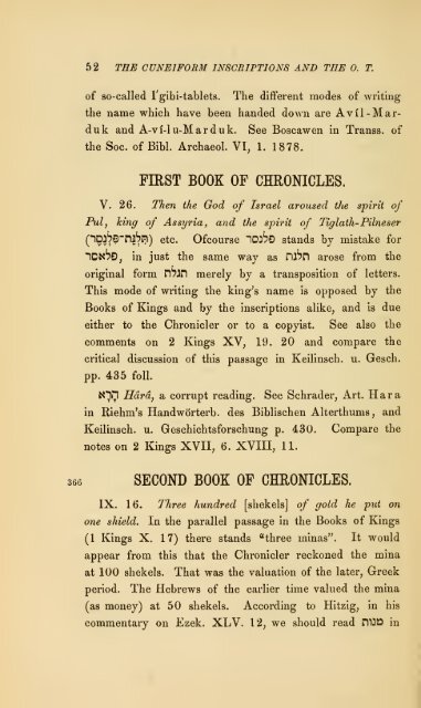 The cuneiform inscriptions and the Old Testament - The Search For ...