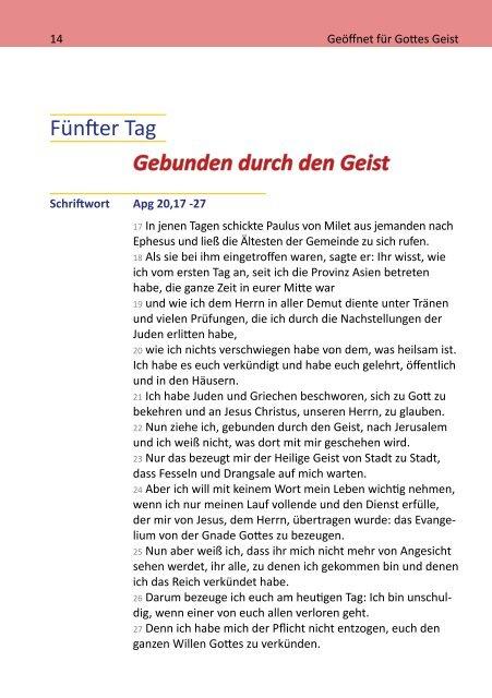 Geöffnet für Gottes Geist - Pfingstgebet für den Dialogprozess der ...