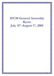 IFCM General Assembly Kyoto July 31 - International Federation for ...