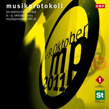 Programmheft 2011 - Musikprotokoll - Mur