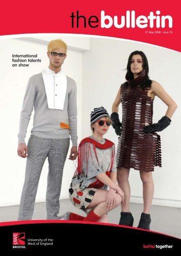 UWE's international fashion talents on show - University of the West ...