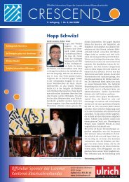 Ausgabe 02/2008 - Luzerner Kantonal-Blasmusikverband