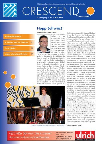 Ausgabe 02/2008 - Luzerner Kantonal-Blasmusikverband