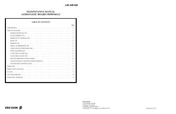 lbi-39016b maintenance manual audio/logic board 19d903963g2