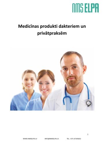 Medicīnas produkti dakteriem un privātpraksēm (PDF) - NMS Elpa