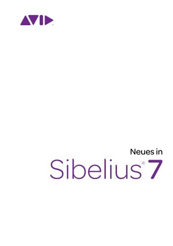 Neues in Sibelius 7