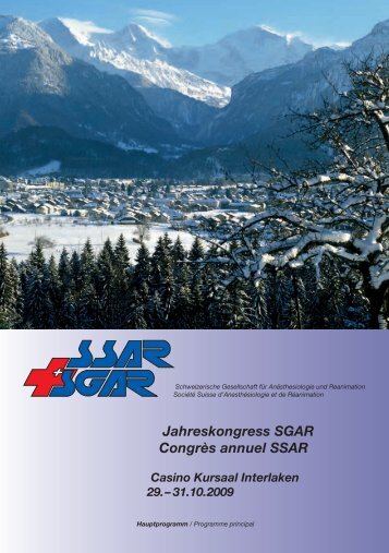 Jahreskongress SGAR Congrès annuel SSAR - Synmedic