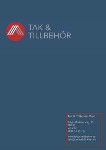 Tak & Tillbehör - Tak och Tillbehor