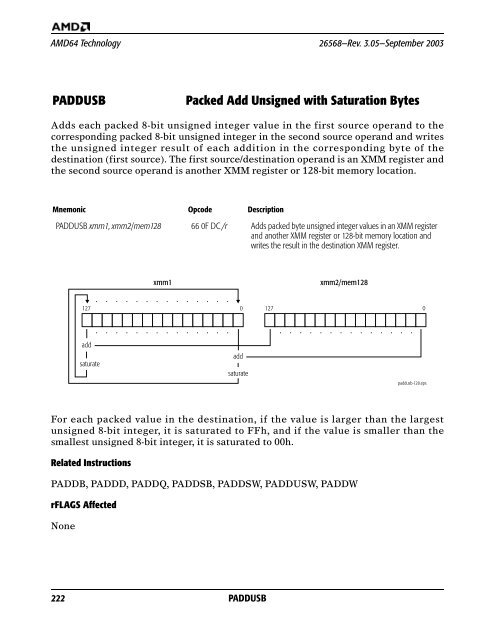 AMD x86-64 Architecture Programmer's Manual, Volume 4, 128-Bit ...