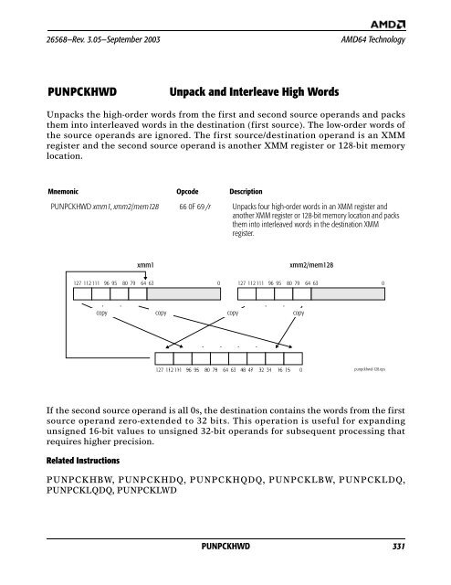 AMD x86-64 Architecture Programmer's Manual, Volume 4, 128-Bit ...