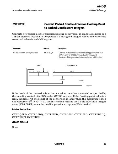 AMD x86-64 Architecture Programmer's Manual, Volume 4, 128-Bit ...