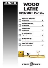 wood lathe instruction manual - Toolworld