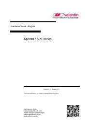 Spectra / SPE series - Carl Valentin GmbH
