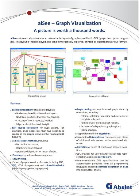 aiSee – Graph Visualization - AbsInt