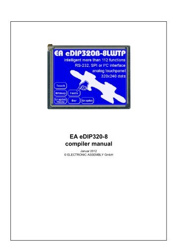 5 EA eDIP320-8 commands - Electronic Assembly