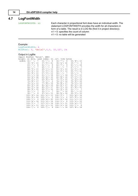 5 EA eDIP320-8 commands - Electronic Assembly