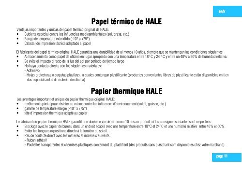 THERMAL PAPER PRINTER TPD-01 - HALE electronic GmbH