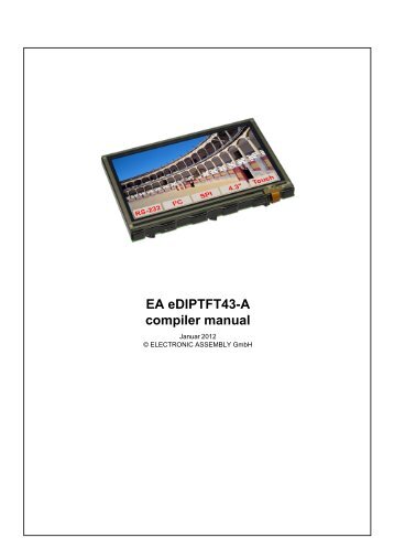 EA eDIPTFT43-A compiler help - Electronic Assembly