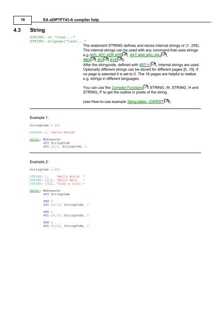 EA eDIPTFT43-A compiler help - Electronic Assembly