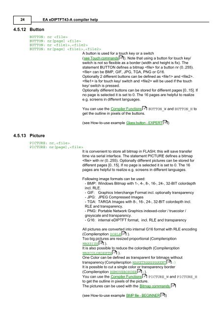 EA eDIPTFT43-A compiler help - Electronic Assembly