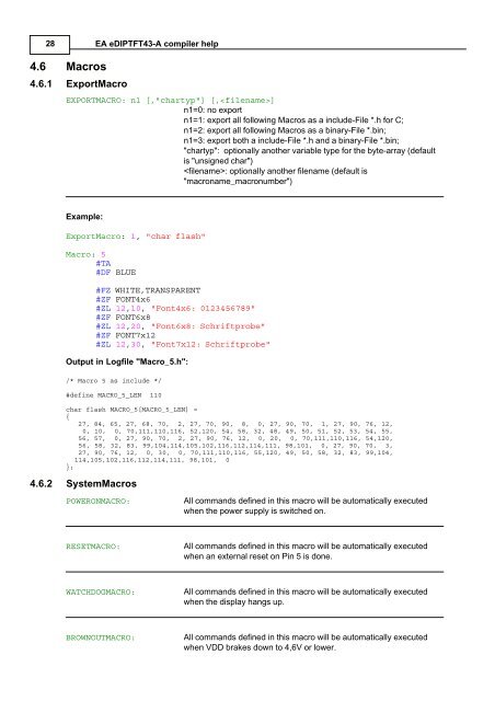 EA eDIPTFT43-A compiler help - Electronic Assembly