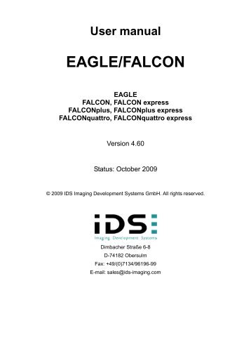 User manual EAGLE/FALCON - IDS Imaging Development Systems ...