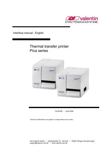 Thermal transfer printer Pica series