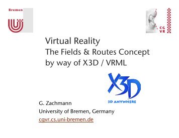 03 - vrml, x3d, fields and routes.pptx - Computer Graphics Bremen