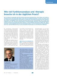 Wie viel Funktionsanalyse und - Dr. Uwe Harth & Dr. Ursula Harth ...