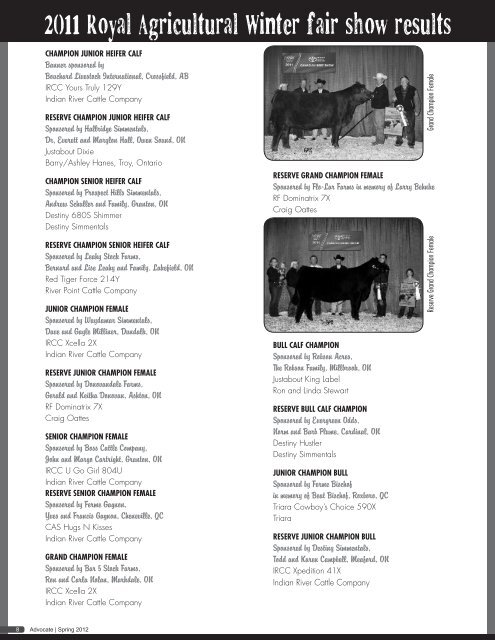 Advocate - Ontario Simmental Association