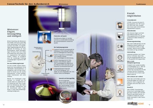 Sensor-Technik für den Außenbereich - Steinel