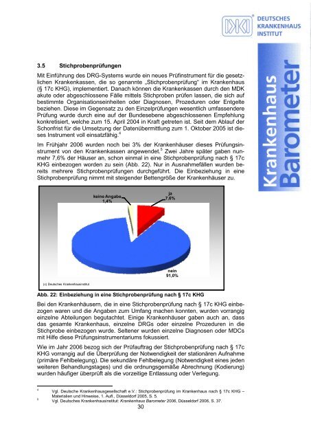 Krankenhaus Barometer Umfrage 2008 - Deutsche ...