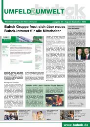 Mitarbeiterzeitung Der Buhck Gruppe Ausgabe 39