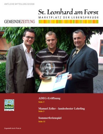 Gemeindezeitung 02/2008 (1,12 MB) - St. Leonhard am Forst