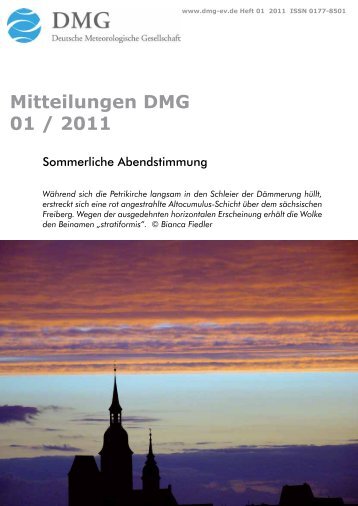 Mitteilungen DMG 01  / 2011 - Deutsche Meteorologische ...