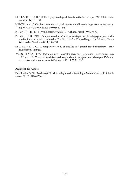 Proceedings zur 6. Fachtagung  BIOMET - Deutsche ...