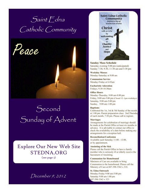 Second Sunday of Advent - St. Edna Catholic Church