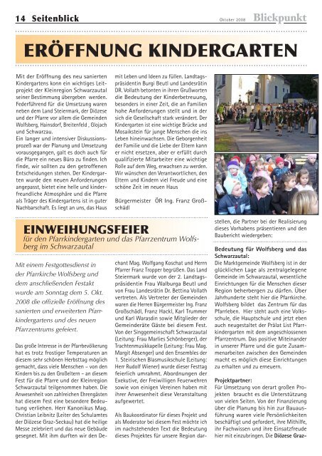 Blickpunkt 3-08.pdf - Marktgemeinde Wolfsberg im Schwarzautal