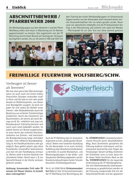 Blickpunkt 3-08.pdf - Marktgemeinde Wolfsberg im Schwarzautal