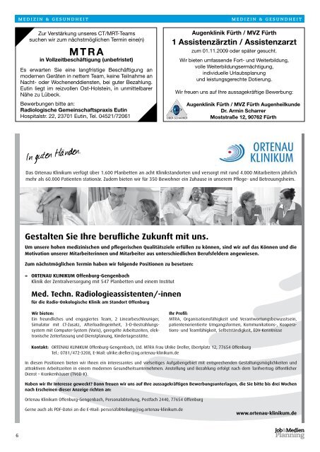 Jahrgang 18 - Ausgabe 13 - Jobs und Stellenangebote aus ...