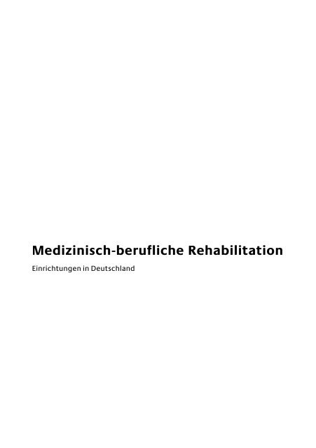 Medizinisch-berufliche Rehabilitation - Einfach teilhaben