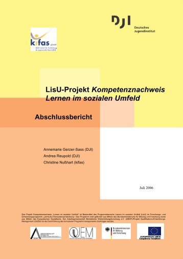 LisU-Projekt Kompetenznachweis Lernen im sozialen  Umfeld