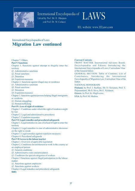 Catalogue - International Encyclopaedia of Laws