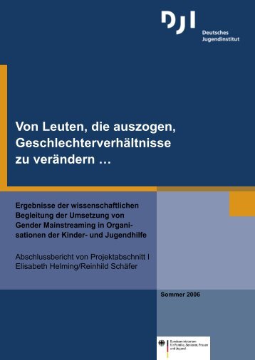 Von Leuten, die auszogen, GeschlechterverhÃÂ¤ltnisse zu verÃÂ¤ndern Ã¢ÂÂ¦