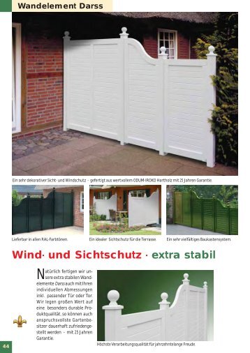 Wind- und Sichtschutz - extra stabil