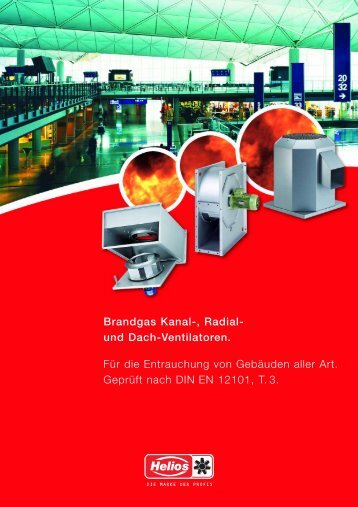 Brandgas Kanal-, Radial- und Dach-Ventilatoren. Für die ...