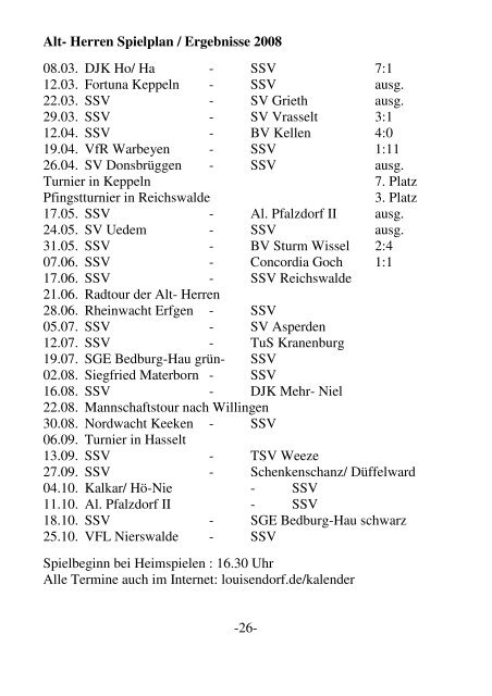 Impressum - SSV Louisendorf