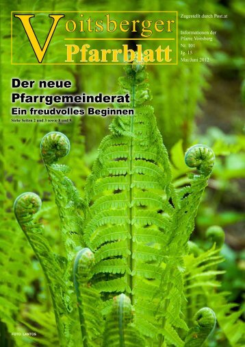 Voitsberger Pfarrblatt - Dekanat Voitsberg