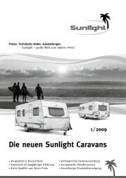 Preisliste Caravan - Sunlight